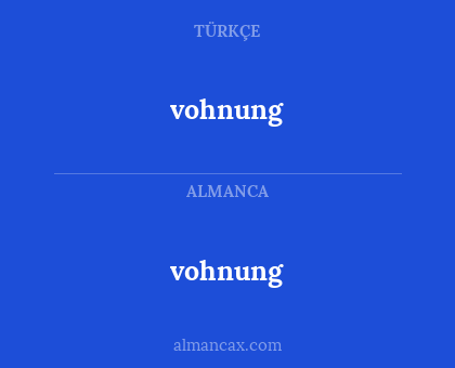 vohnung - vohnung