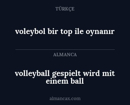 volleyball gespielt wird mit einem ball - voleybol bir top ile oynanır