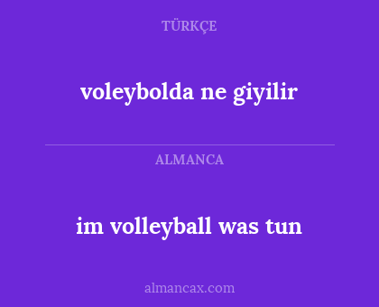 im volleyball was tun - voleybolda ne giyilir