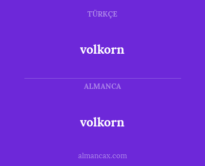 volkorn - volkorn
