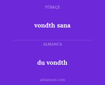 du vondth - vondth sana