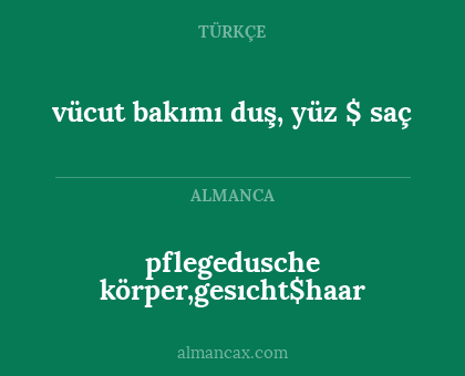pflegedusche körper,gesıcht$haar - vücut bakımı duş, yüz $ saç