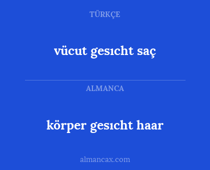körper gesıcht haar - vücut gesıcht saç