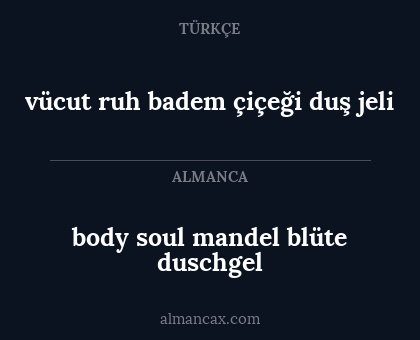 vücut ruh badem çiçeği duş jeli - body soul mandel blüte duschgel