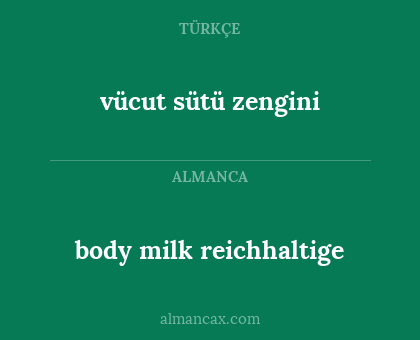 vücut sütü zengini - body milk reichhaltige