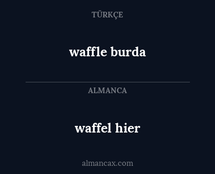 waffle burda - waffel hier