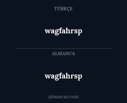 wagfahrsp - wagfahrsp