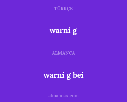 warni g bei - warni g