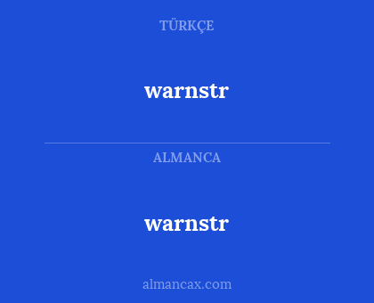 warnstr - warnstr
