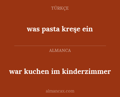 war kuchen im kinderzimmer - was pasta kreşe ein