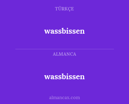 wassbissen - wassbissen