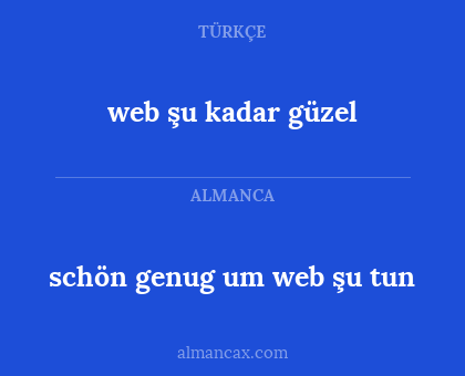 web şu kadar güzel - schön genug um web şu tun