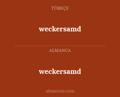 weckersamd - weckersamd