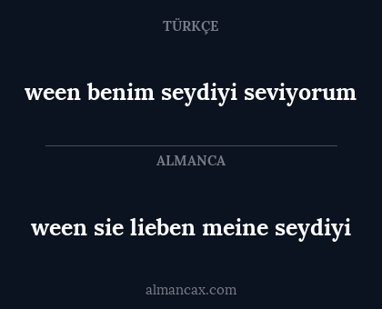ween sie lieben meine seydiyi - ween benim seydiyi seviyorum