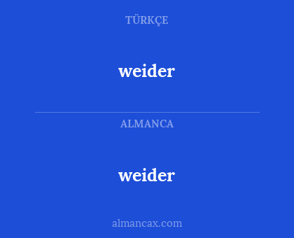weider - weider