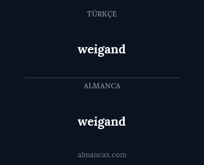 weigand - weigand