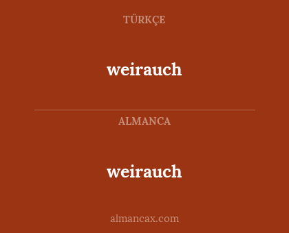 weirauch - weirauch