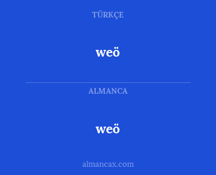 weö - weö