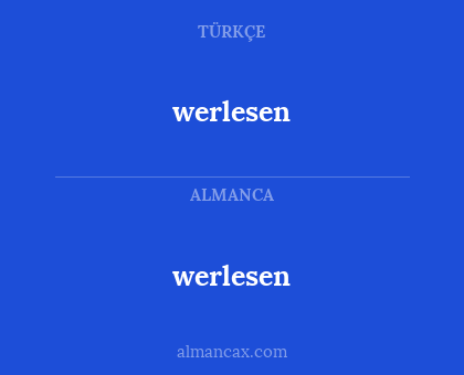 werlesen - werlesen