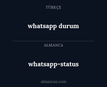 whatsapp-status - whatsapp durum