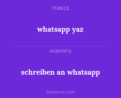 whatsapp yaz - schreiben an whatsapp