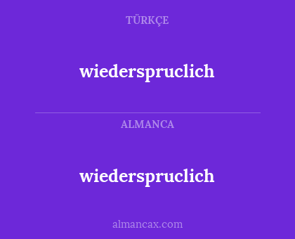 wiederspruclich - wiederspruclich