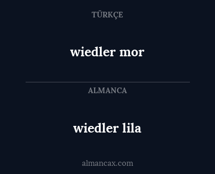 wiedler lila - wiedler mor