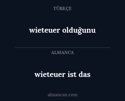 wieteuer olduğunu - wieteuer ist das