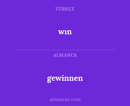wın - gewinnen