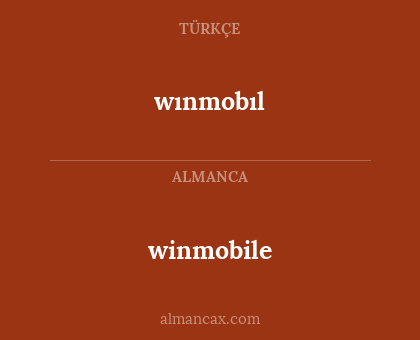 winmobile - wınmobıl