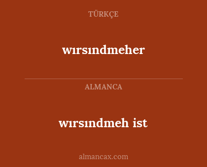 wırsındmeher - wırsındmeh ist
