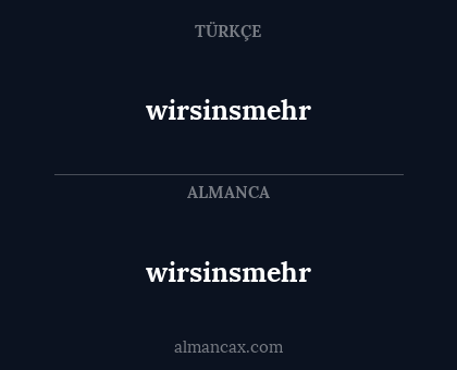 wirsinsmehr - wirsinsmehr