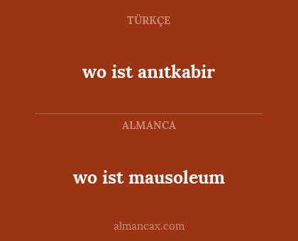 wo ist anıtkabir - wo ist mausoleum