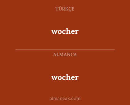 wocher - wocher