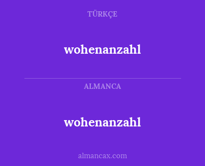 wohenanzahl - wohenanzahl