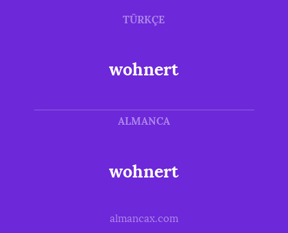 wohnert - wohnert