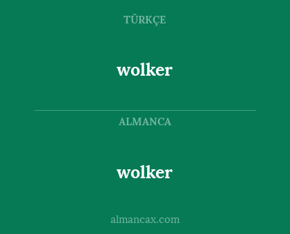 wolker - wolker