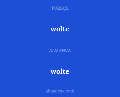 wolte - wolte