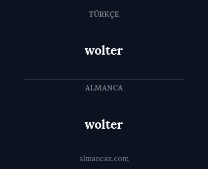 wolter - wolter