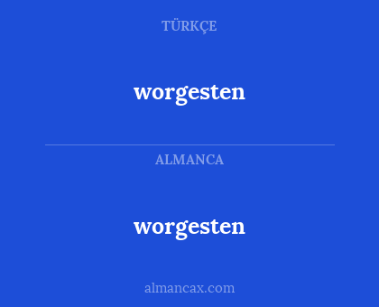 worgesten - worgesten