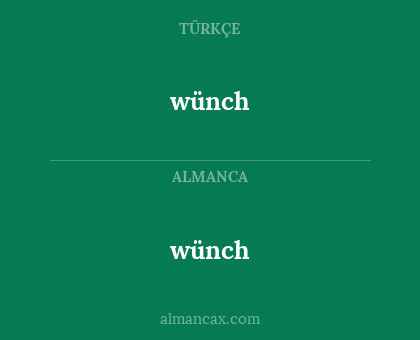 wünch - wünch