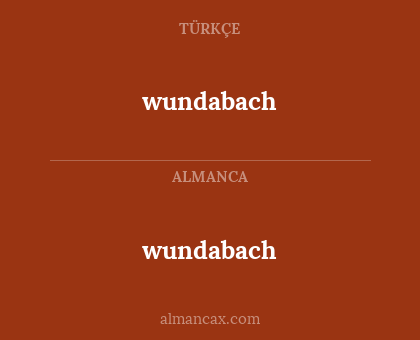 wundabach - wundabach