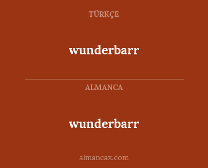 wunderbarr - wunderbarr