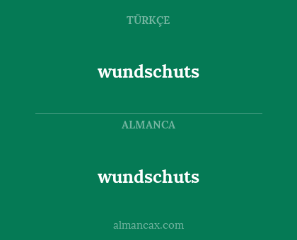 wundschuts - wundschuts