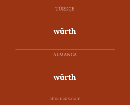 würth - würth