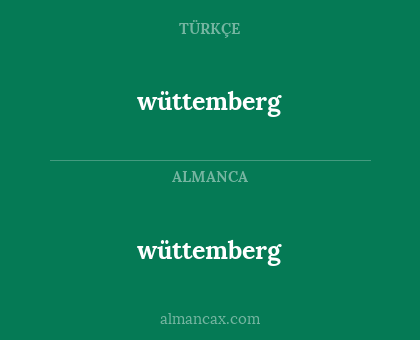 wüttemberg - wüttemberg