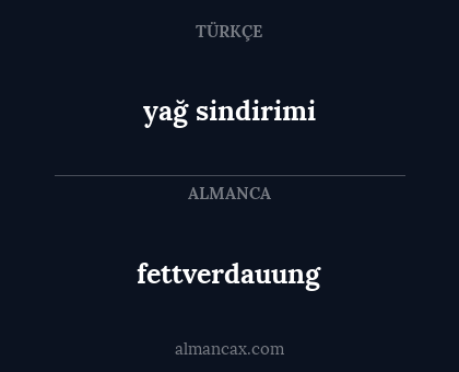 yağ sindirimi - fettverdauung