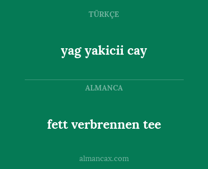 yag yakicii cay - fett verbrennen tee