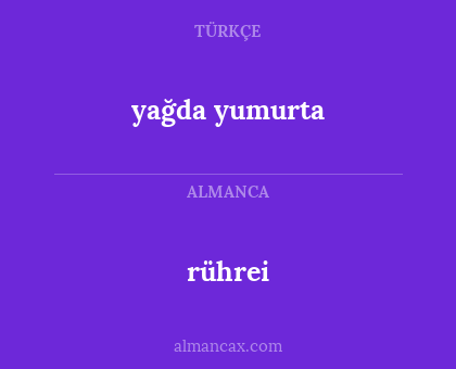 rührei - yağda yumurta