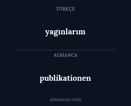 publikationen - yagınlarım
